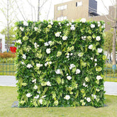 Lofaris Tropical Greenery White Floral Wall For Party Decor